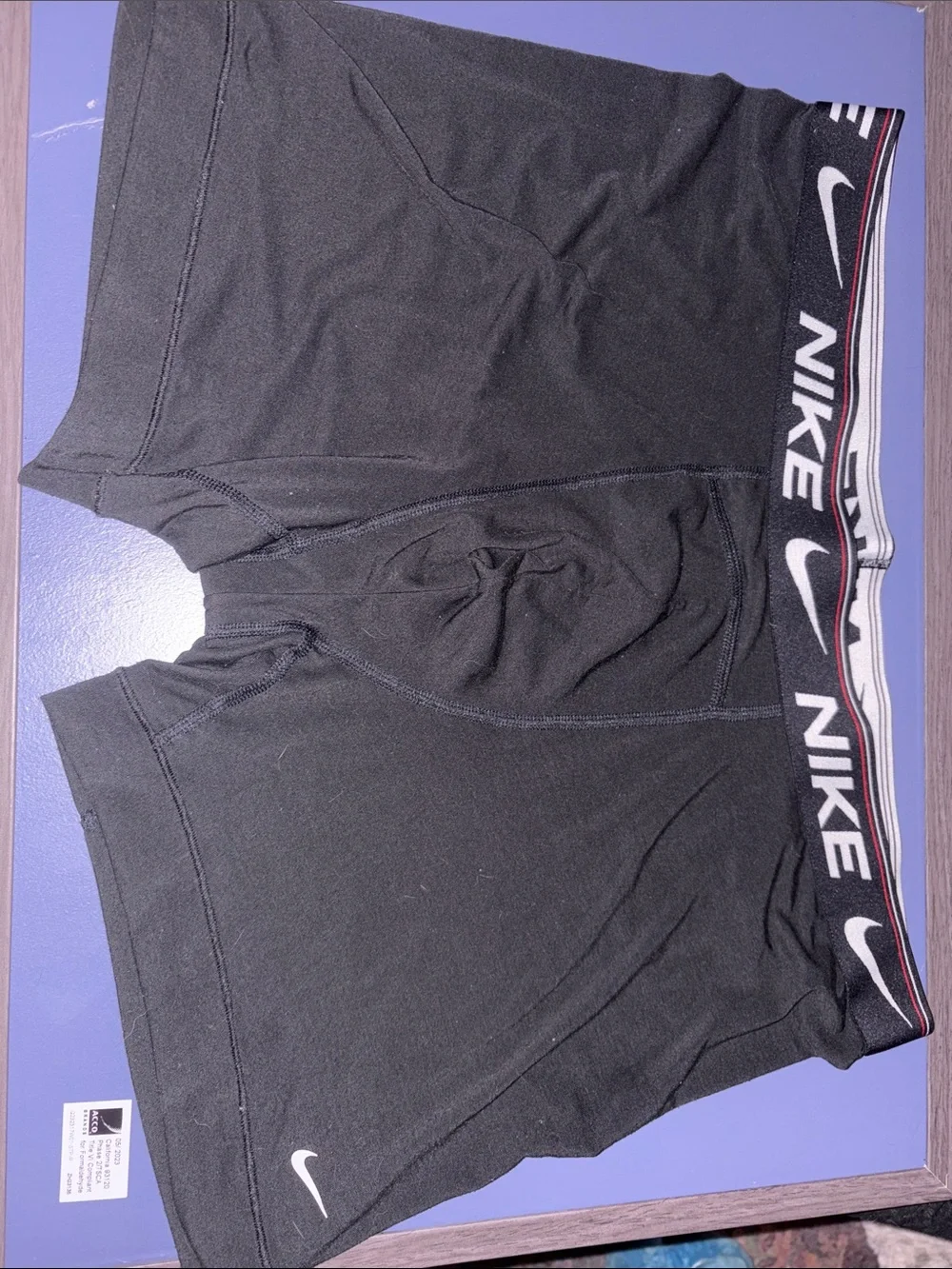 Nike Black Dri-FIT Briefs with White Swoosh Logo